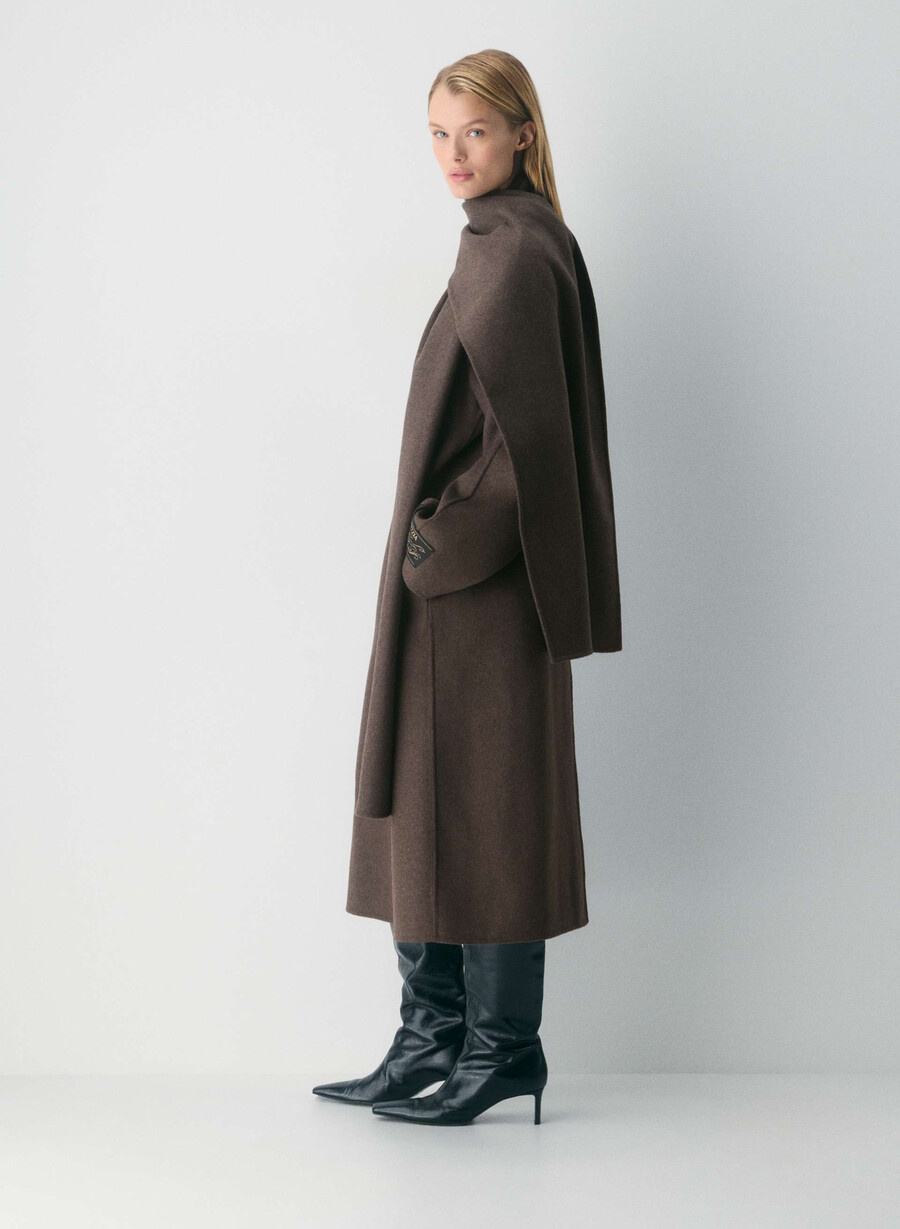 cappotto double-face the embrace - luxe rewool soot