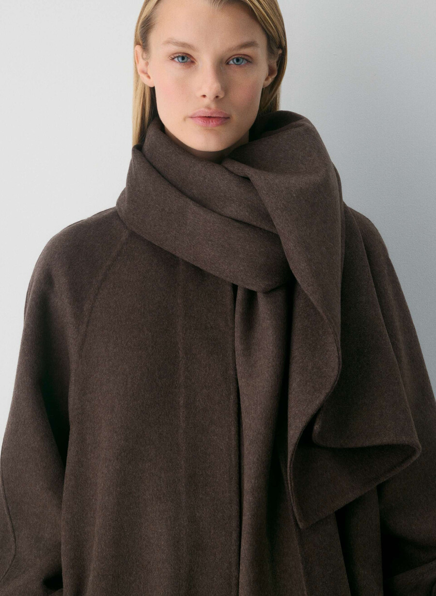 cappotto double-face the embrace - luxe rewool soot