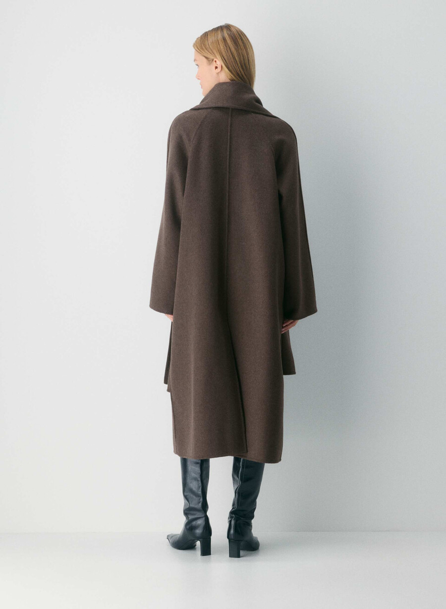 cappotto double-face the embrace - luxe rewool soot