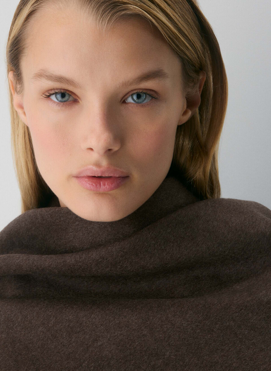 cappotto double-face the embrace - luxe rewool soot