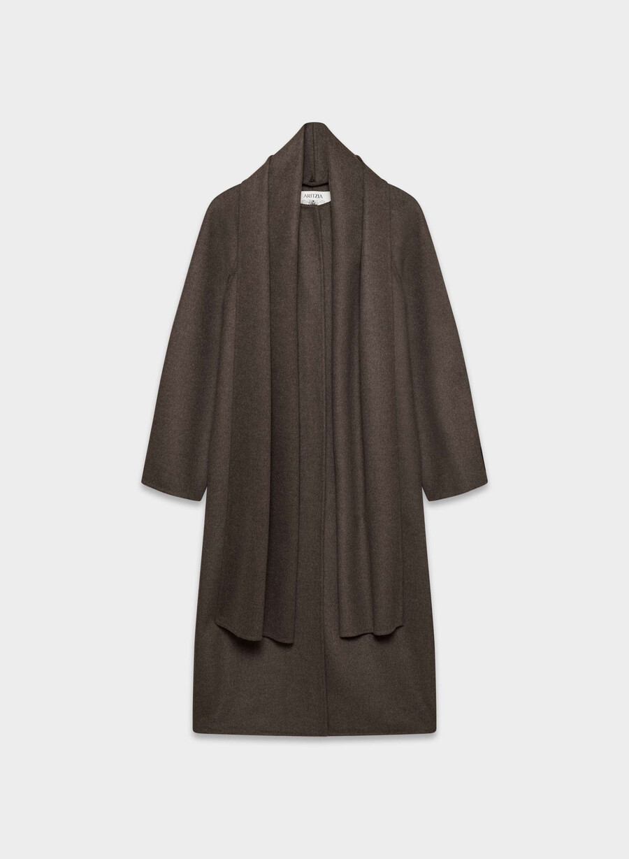 cappotto double-face the embrace - luxe rewool soot