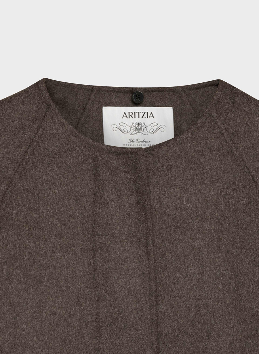 cappotto double-face the embrace - luxe rewool soot