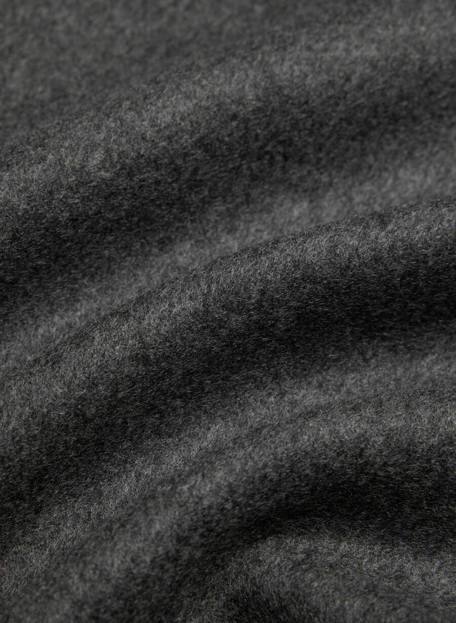 cappotto double-face the embrace - luxe rewool heather charcoal
