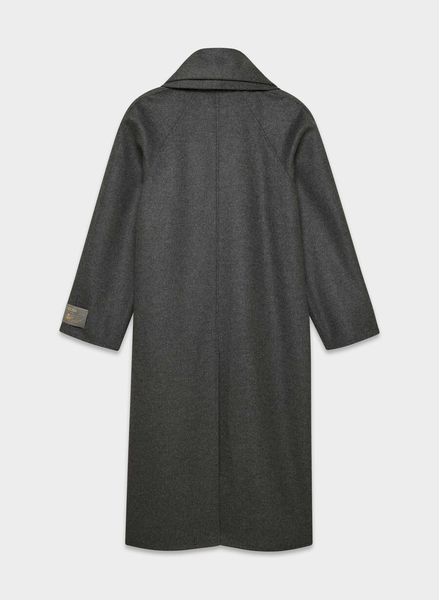 cappotto double-face the embrace - luxe rewool heather charcoal