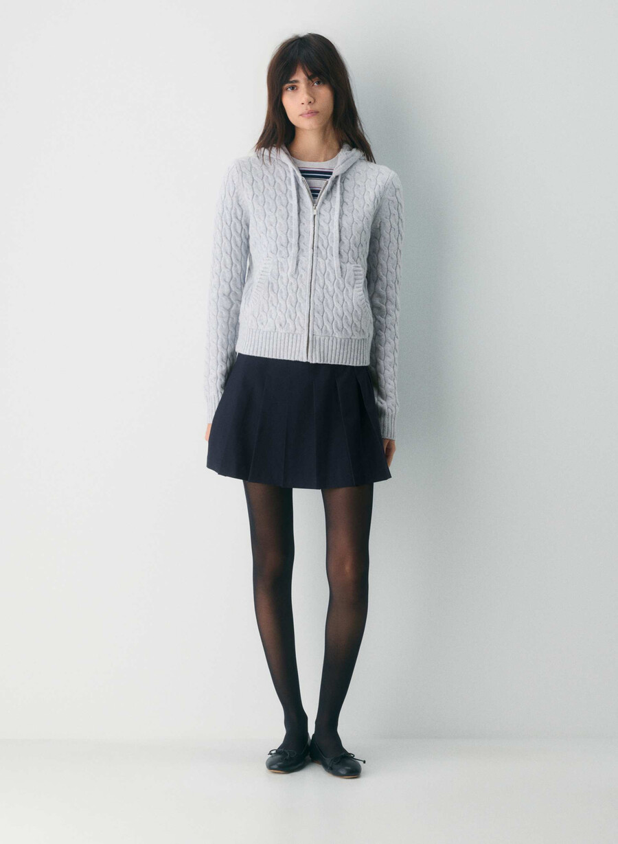felpa con cappuccio cottage heather chrome