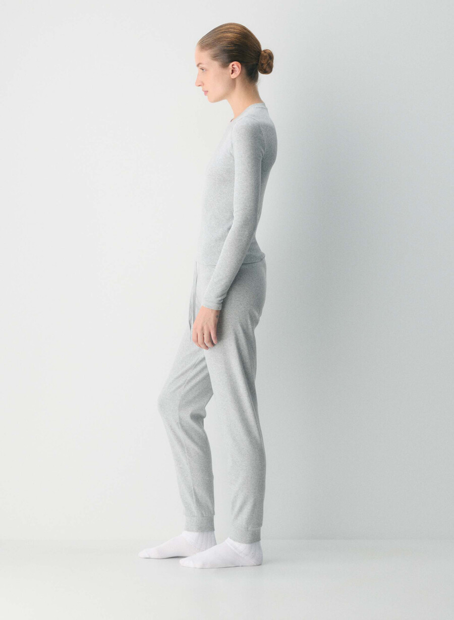 pantaloni da jogging homestretch rib heather chrome