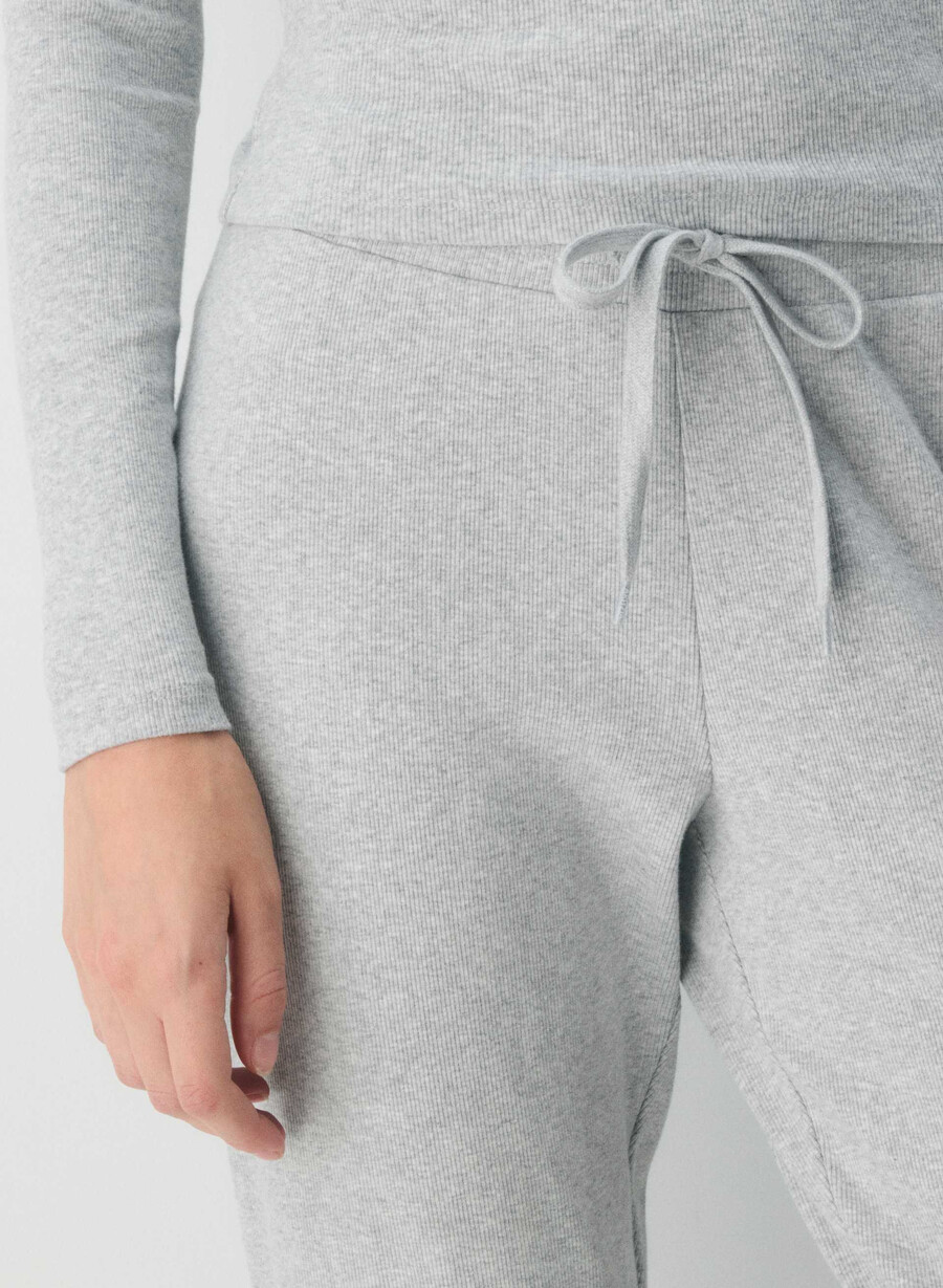 pantaloni da jogging homestretch rib heather chrome