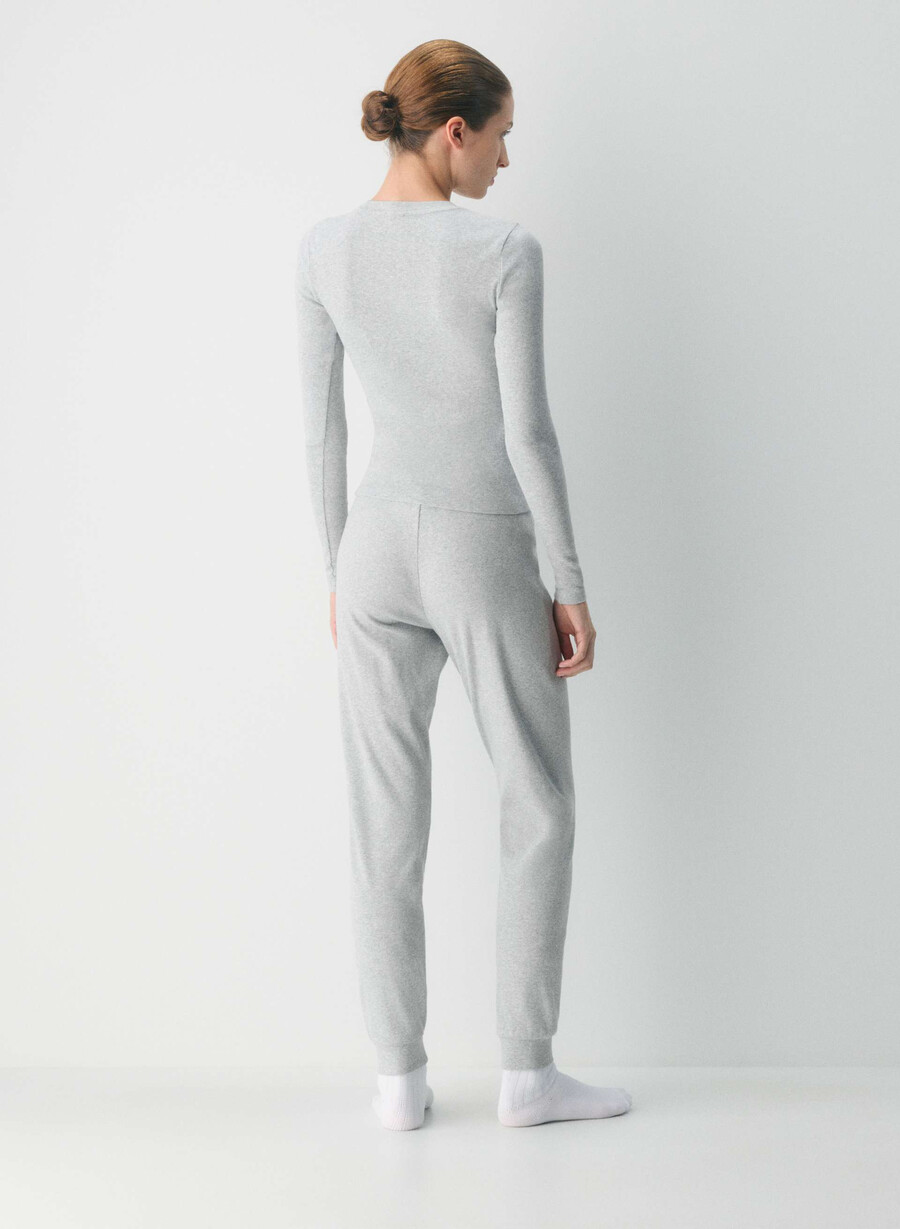 pantaloni da jogging homestretch rib heather chrome