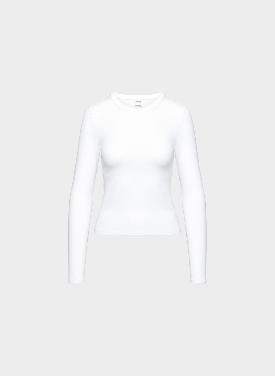 homestretch smooth solo longsleeve bianco brillante