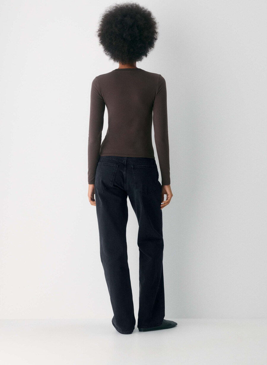 homestretch smooth solo longsleeve marrone mocha ricco