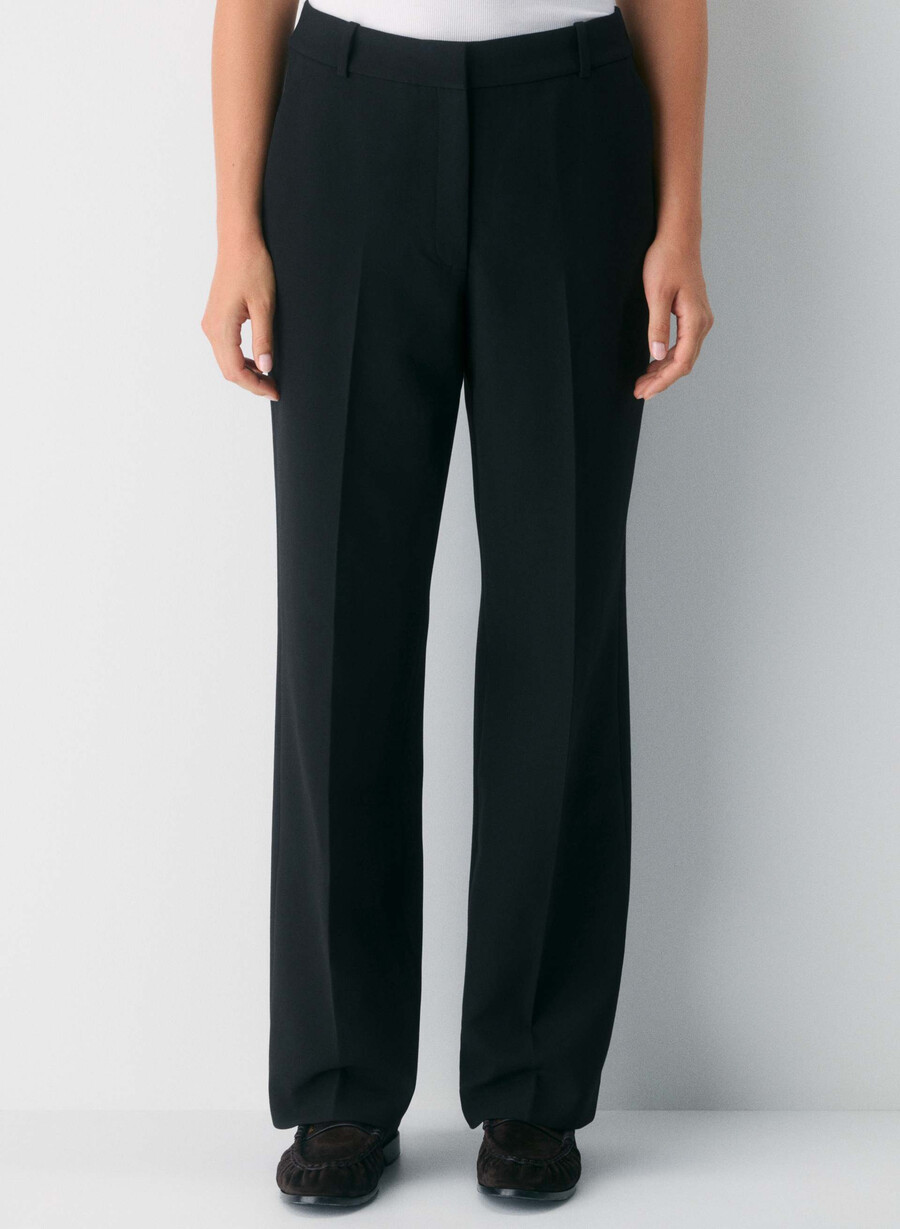 pantaloni new agency curve-fit - ressential black