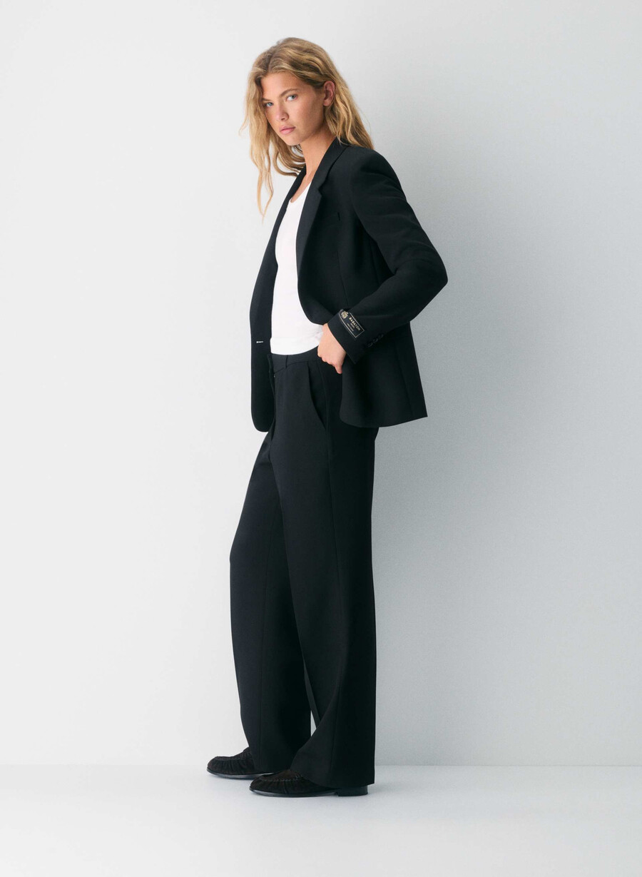 pantaloni new agency curve-fit - ressential black