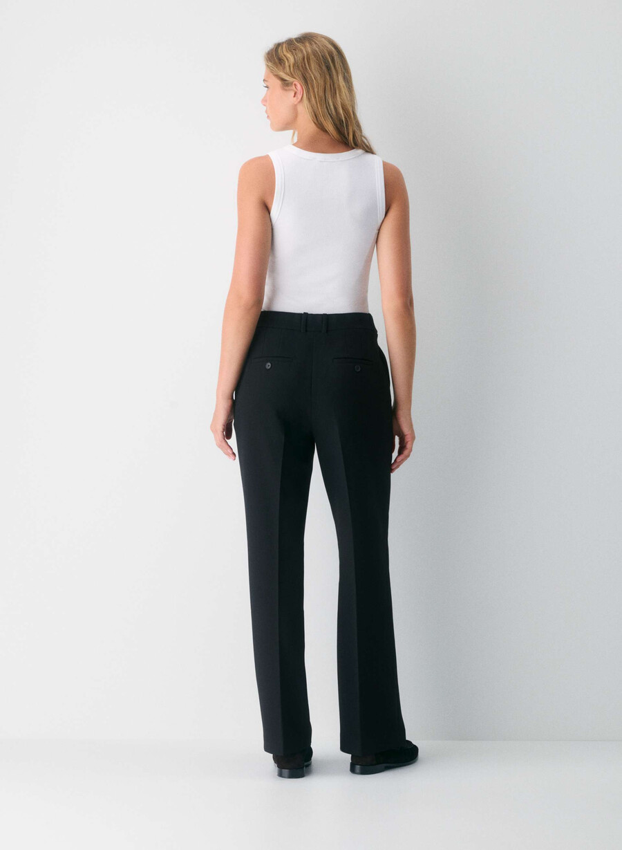pantaloni new agency curve-fit - ressential black