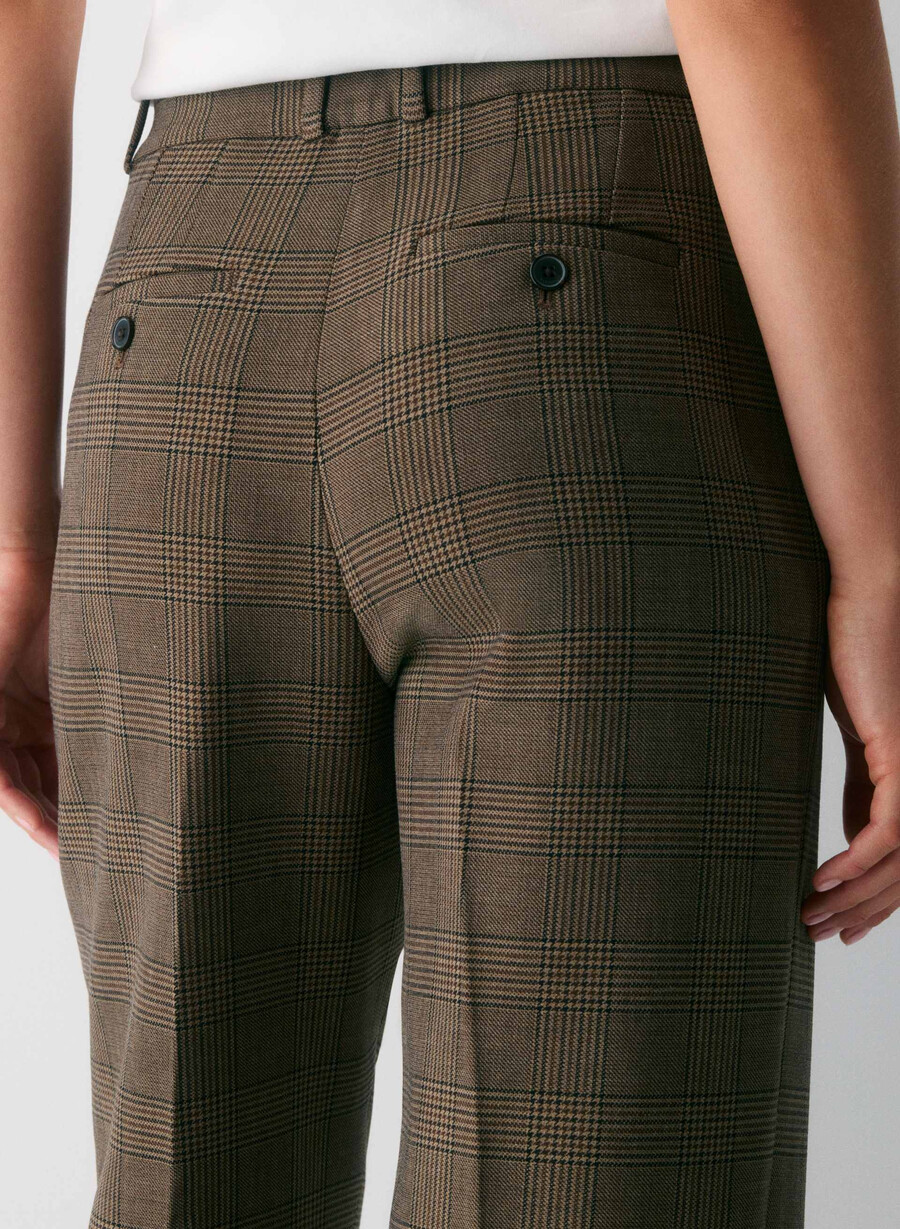 pantaloni new agency curve-fit - ressential tyson chk marronetaup