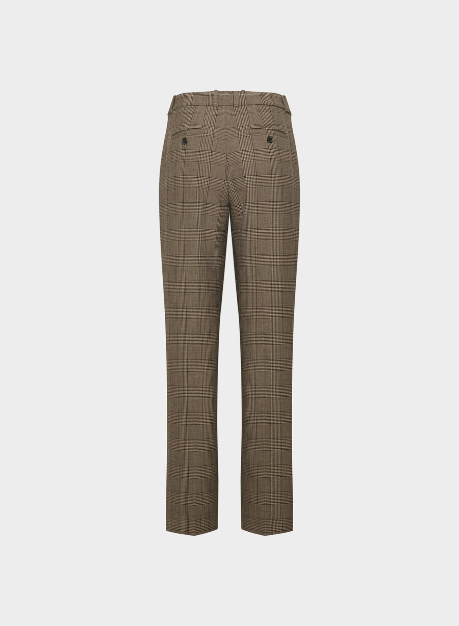 pantaloni new agency curve-fit - ressential tyson chk marronetaup