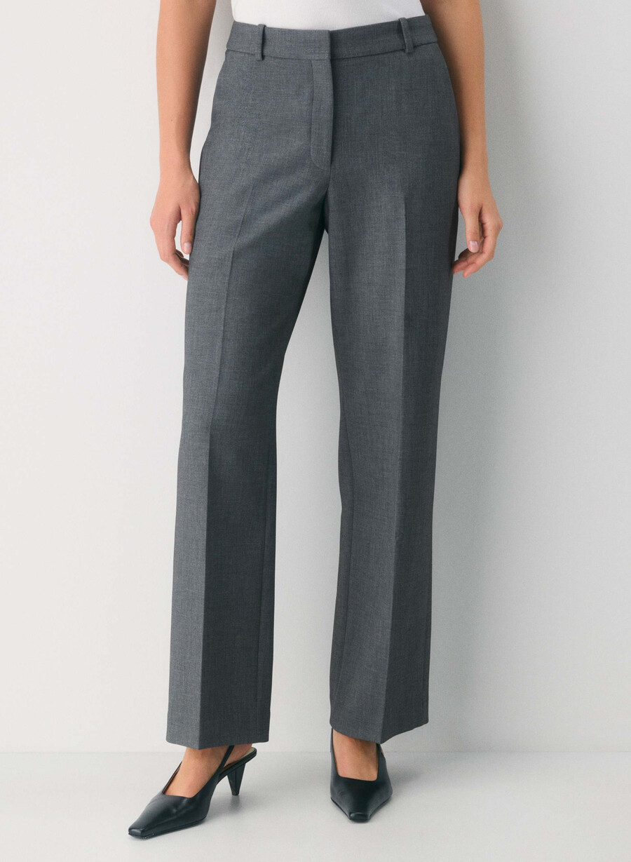 pantaloni new agency curve-fit - ressential heather charcoal