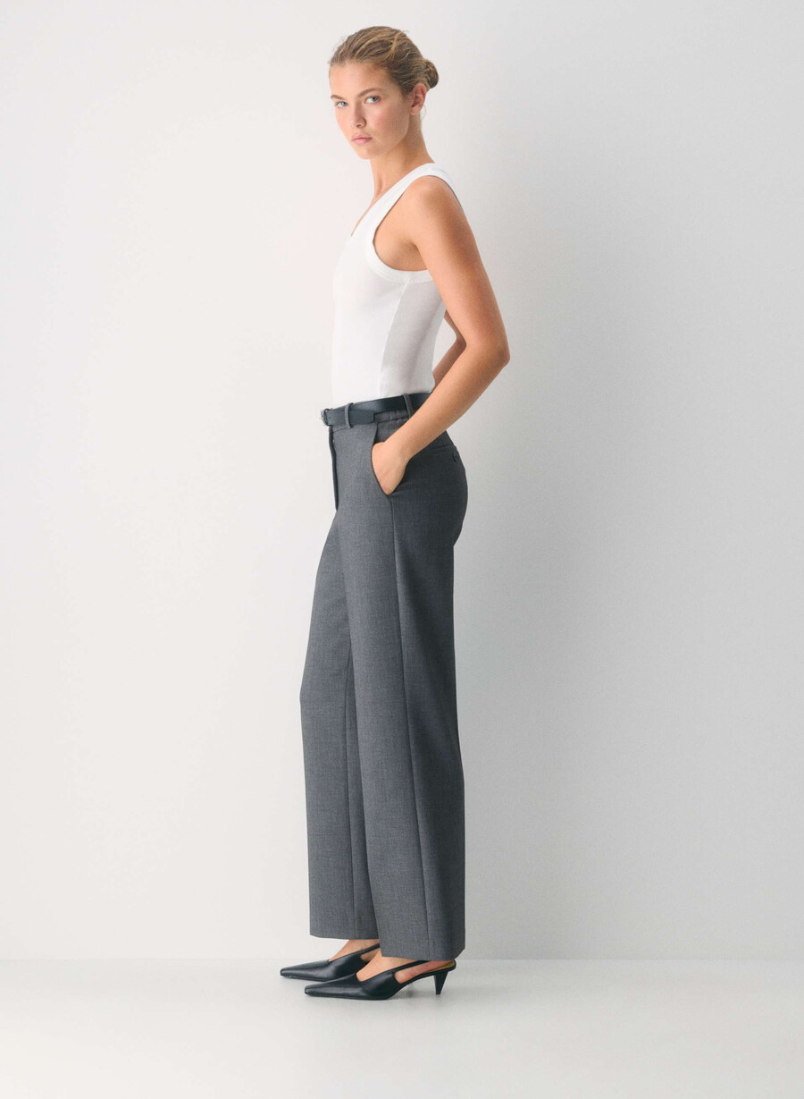 pantaloni new agency curve-fit - ressential heather charcoal