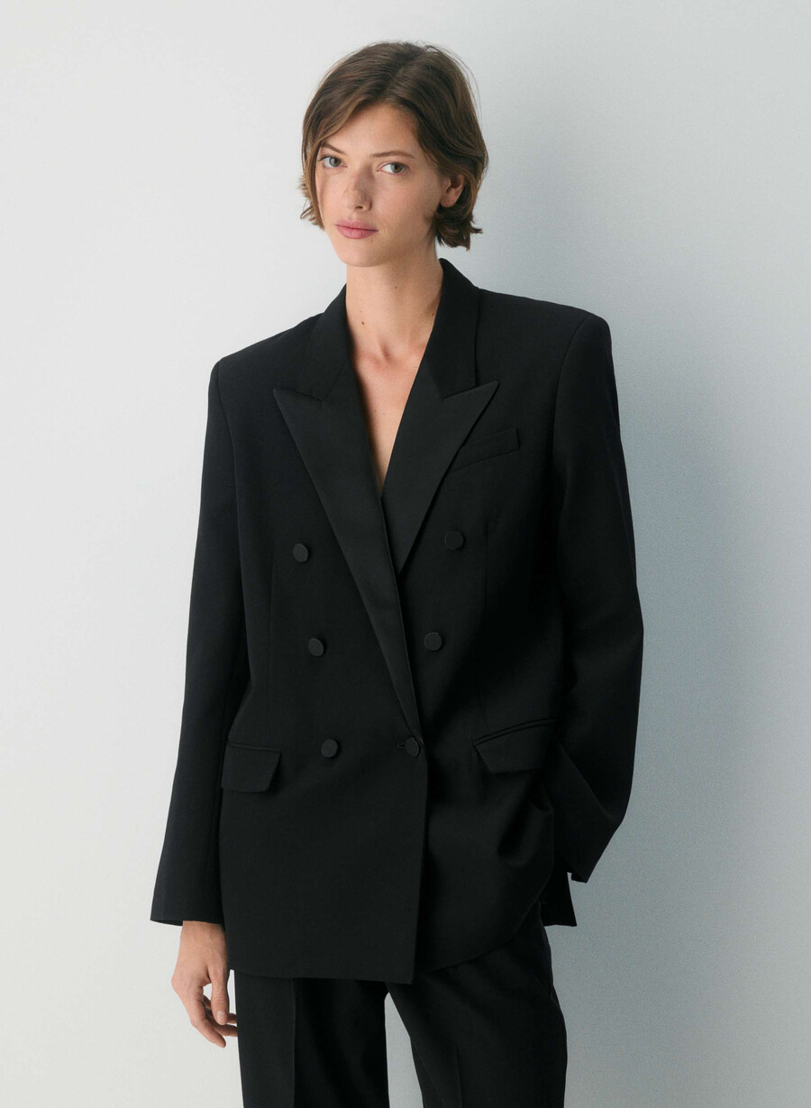 blazer in lana manor nero