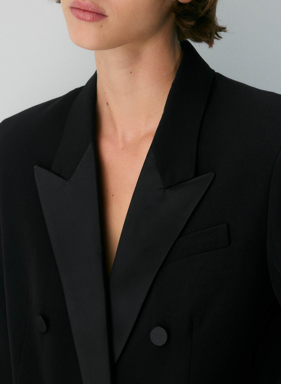 blazer in lana manor nero