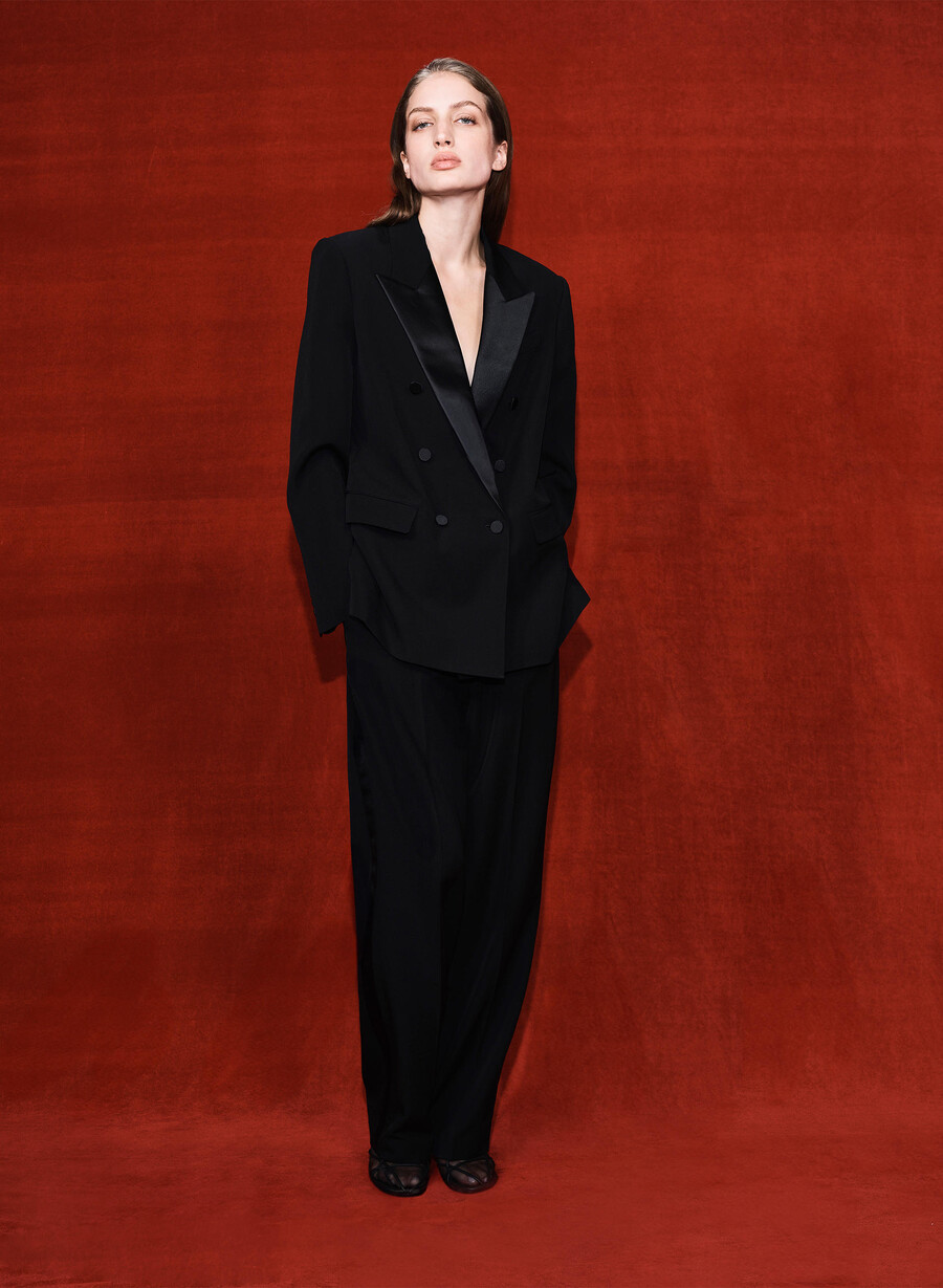 blazer in lana manor nero