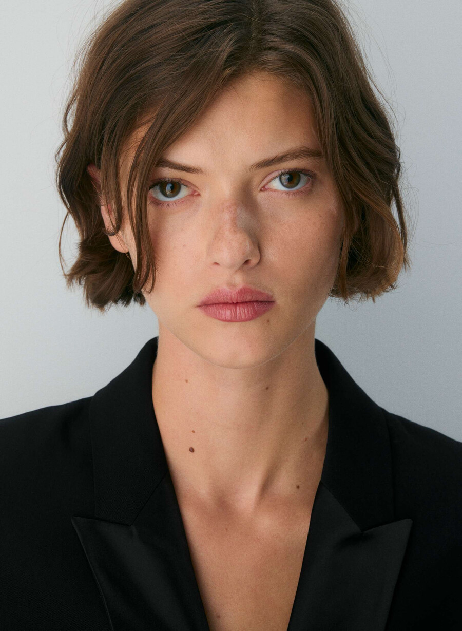 blazer in lana charisse nero