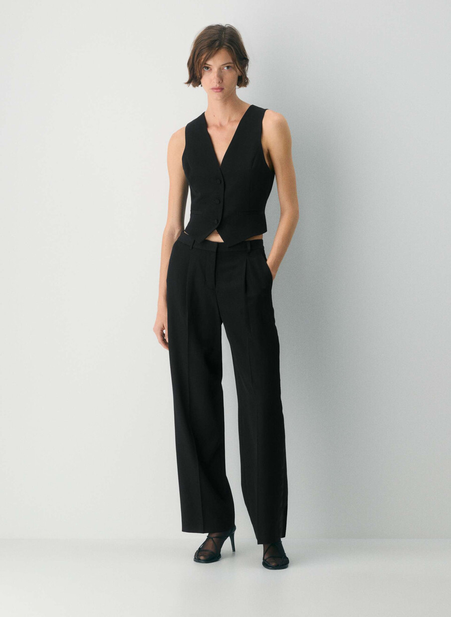 gilet in lana jordan nero