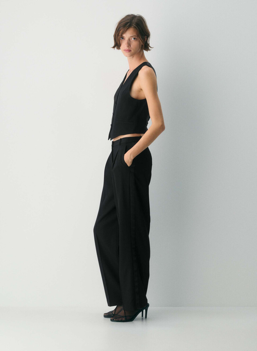 gilet in lana jordan nero