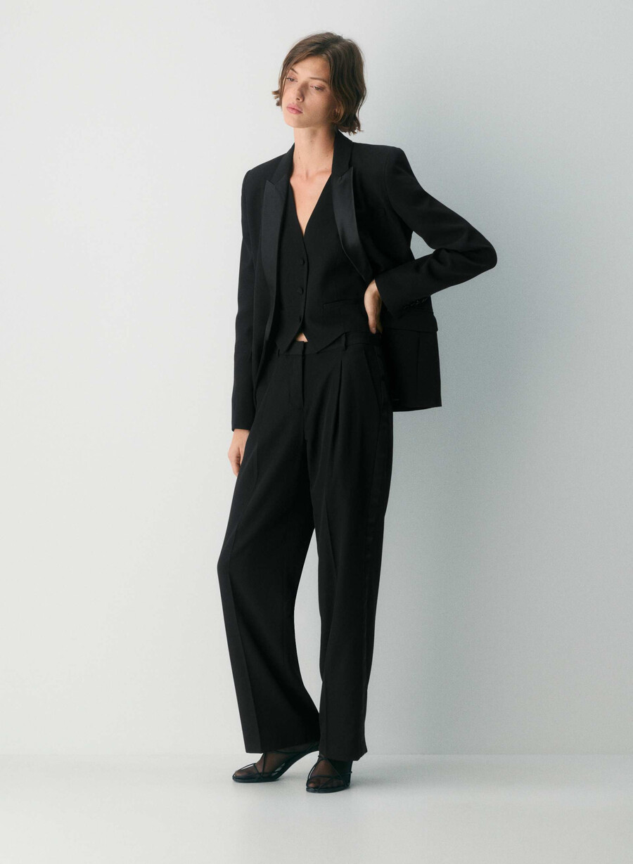 gilet in lana jordan nero