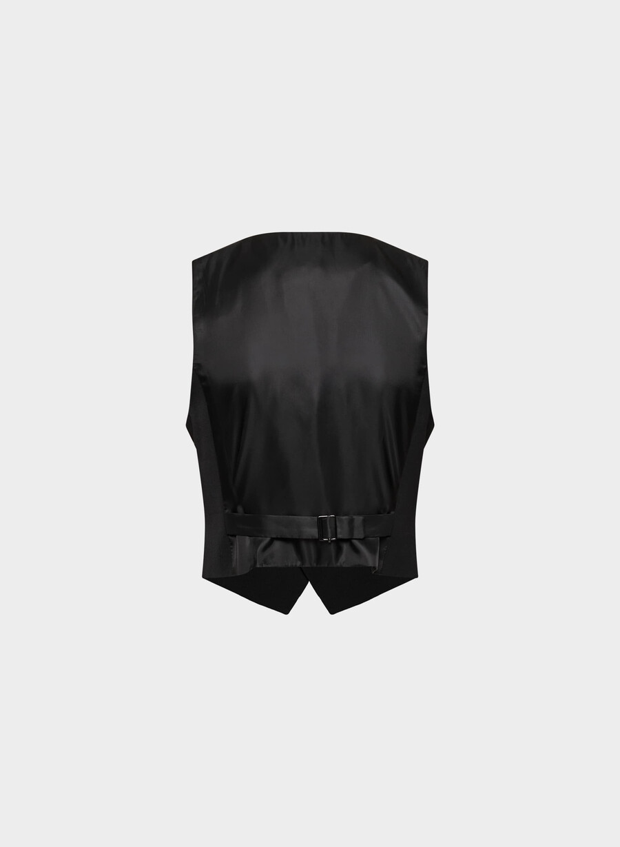 gilet in lana jordan nero