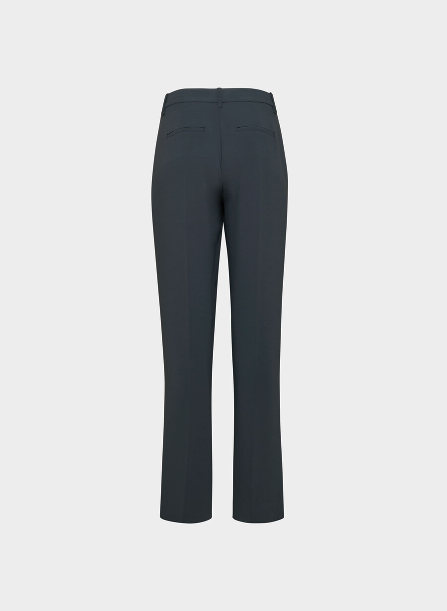 the effortless pant curve-fit lo-rise - crepette dark navy