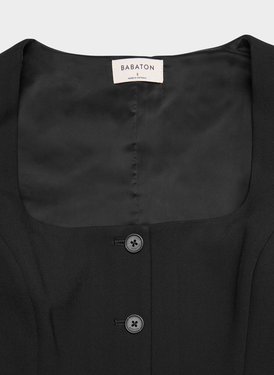 belasco vest - ressential black