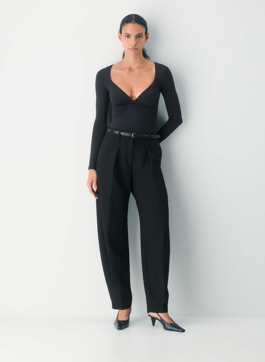 maglia a maniche lunghe original contour cherish nera