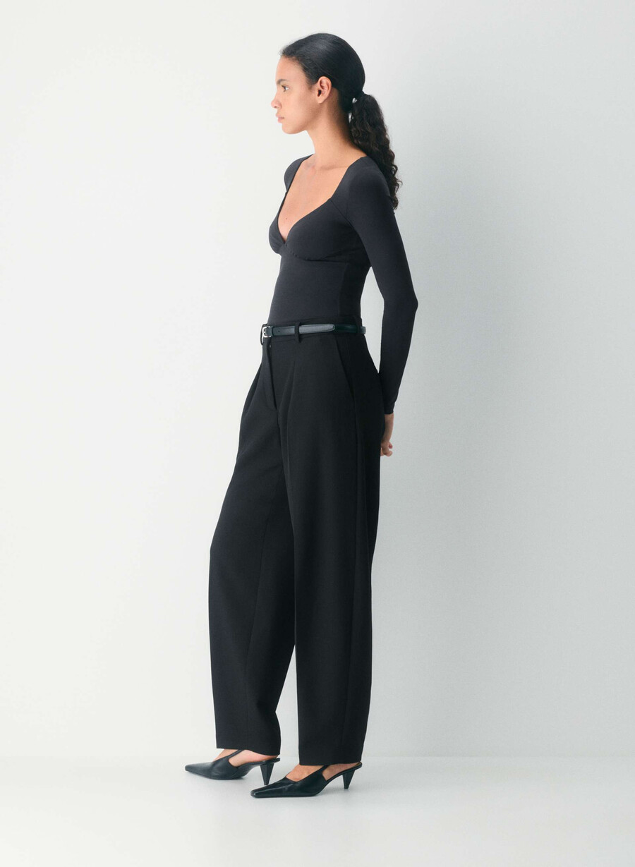 maglia a maniche lunghe original contour cherish nera