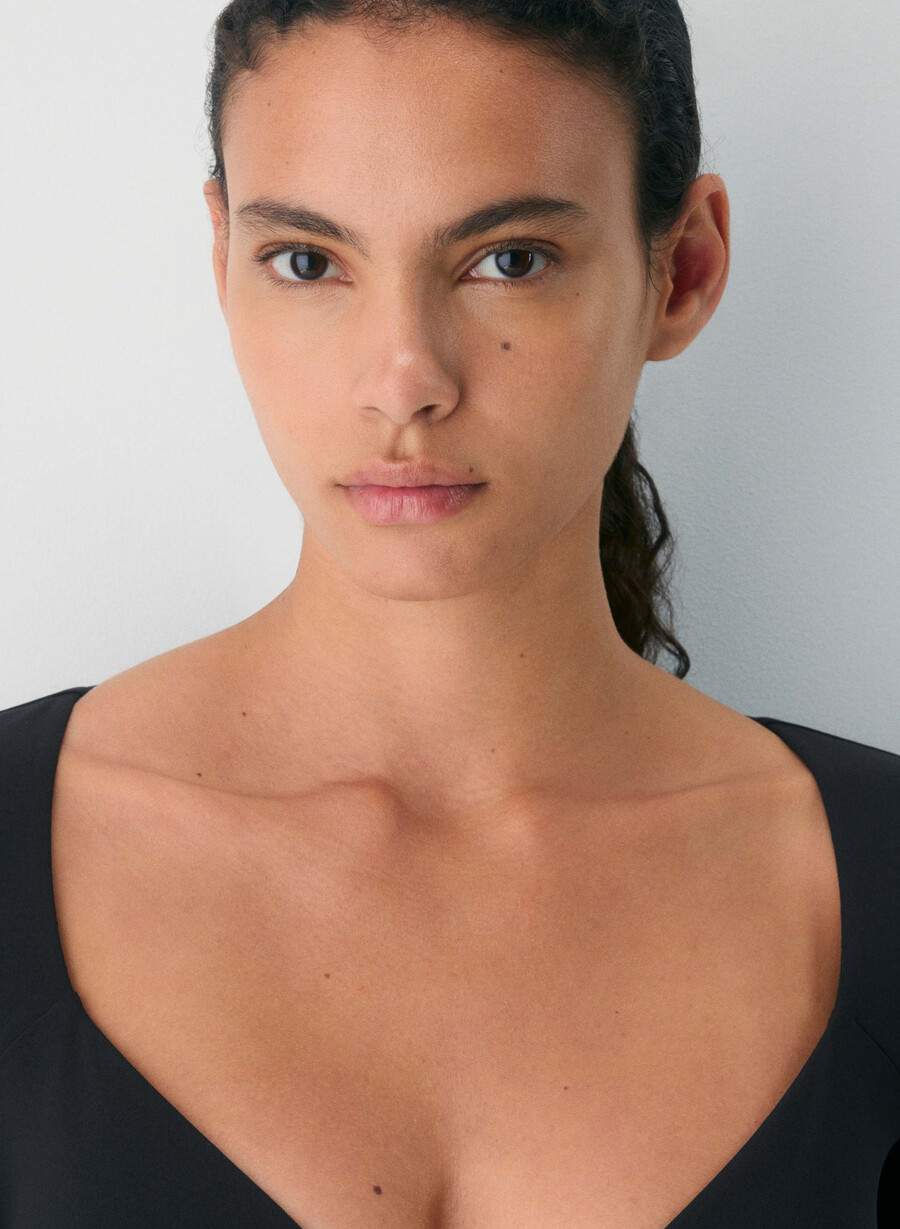 maglia a maniche lunghe original contour cherish nera