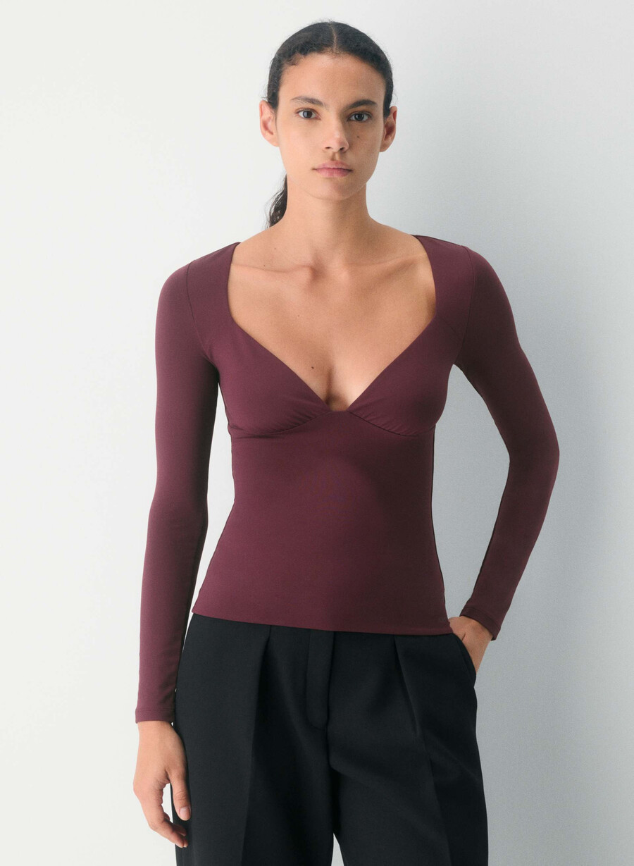 maglia a maniche lunghe contour cherish originale cardamon