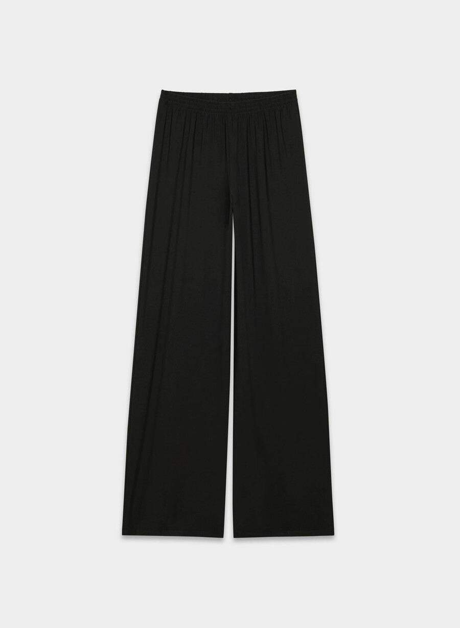 pantaloni lineari - smooth matter marrone mocha ricco