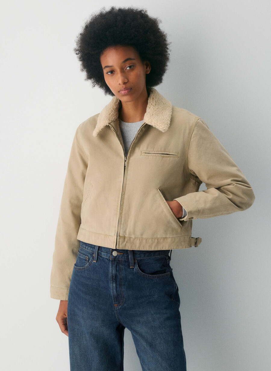 giacca da lavoro barkley vintage tan khaki