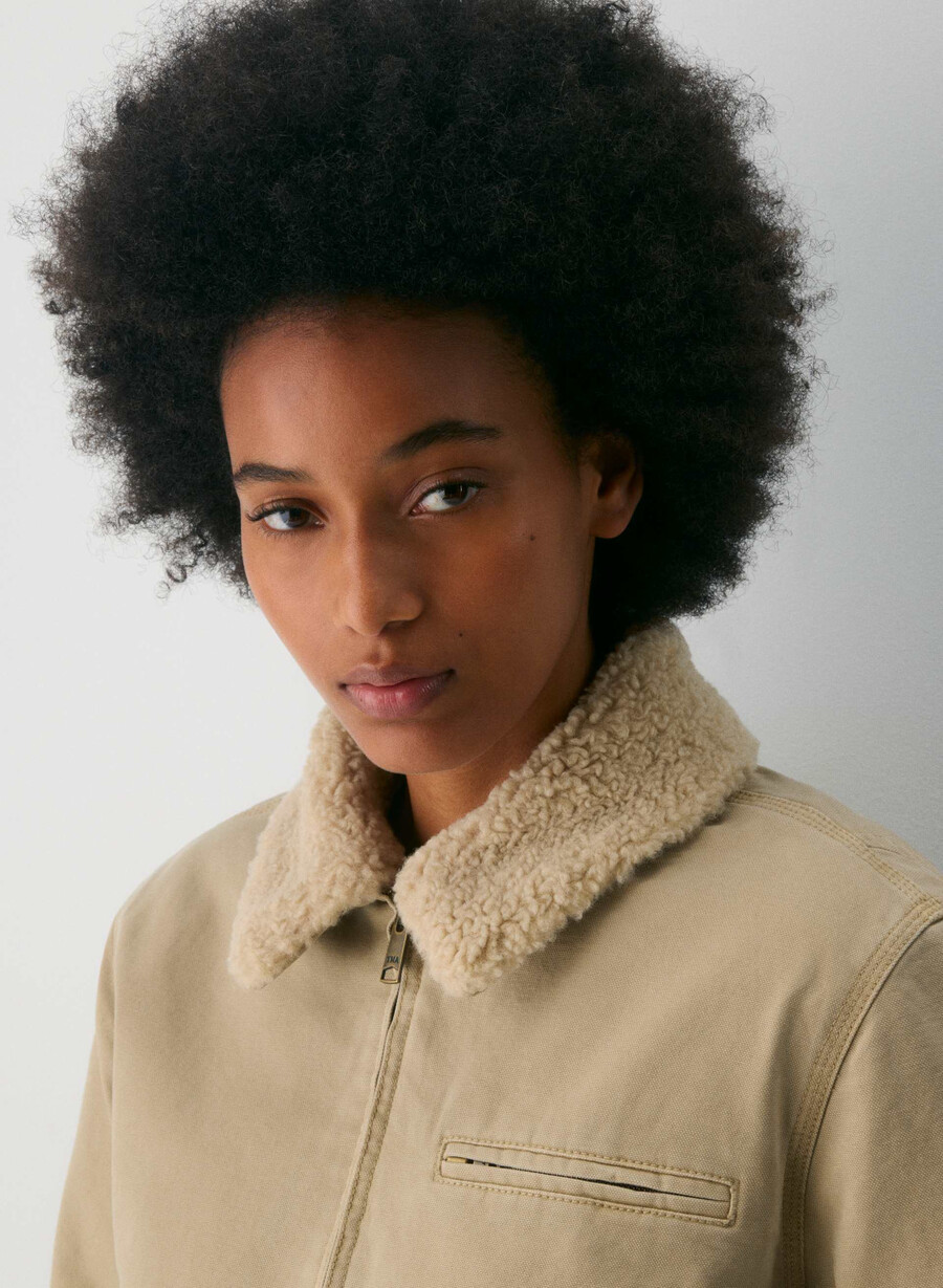 giacca da lavoro barkley vintage tan khaki