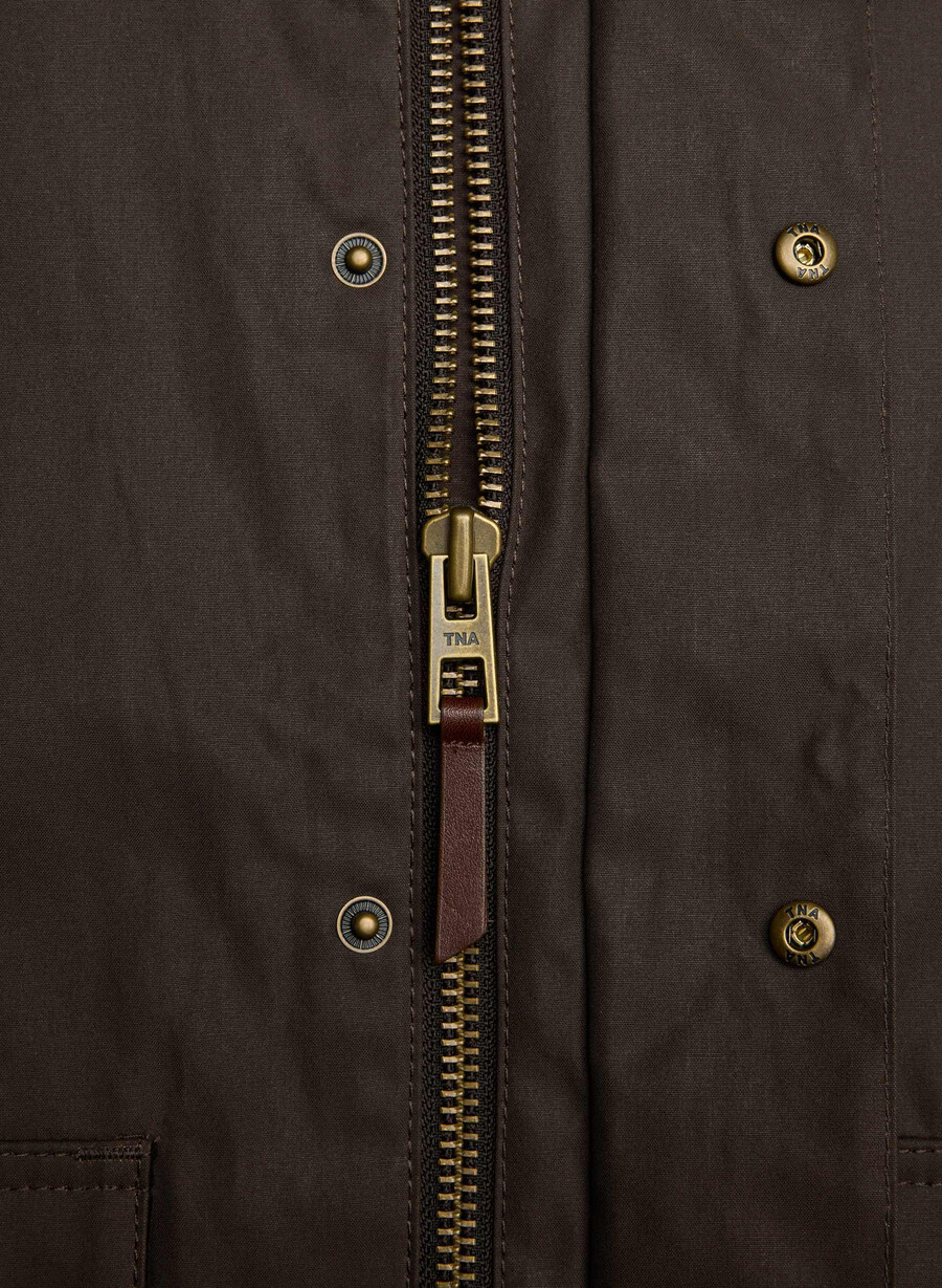 giacca cerata decibel marrone bruciato