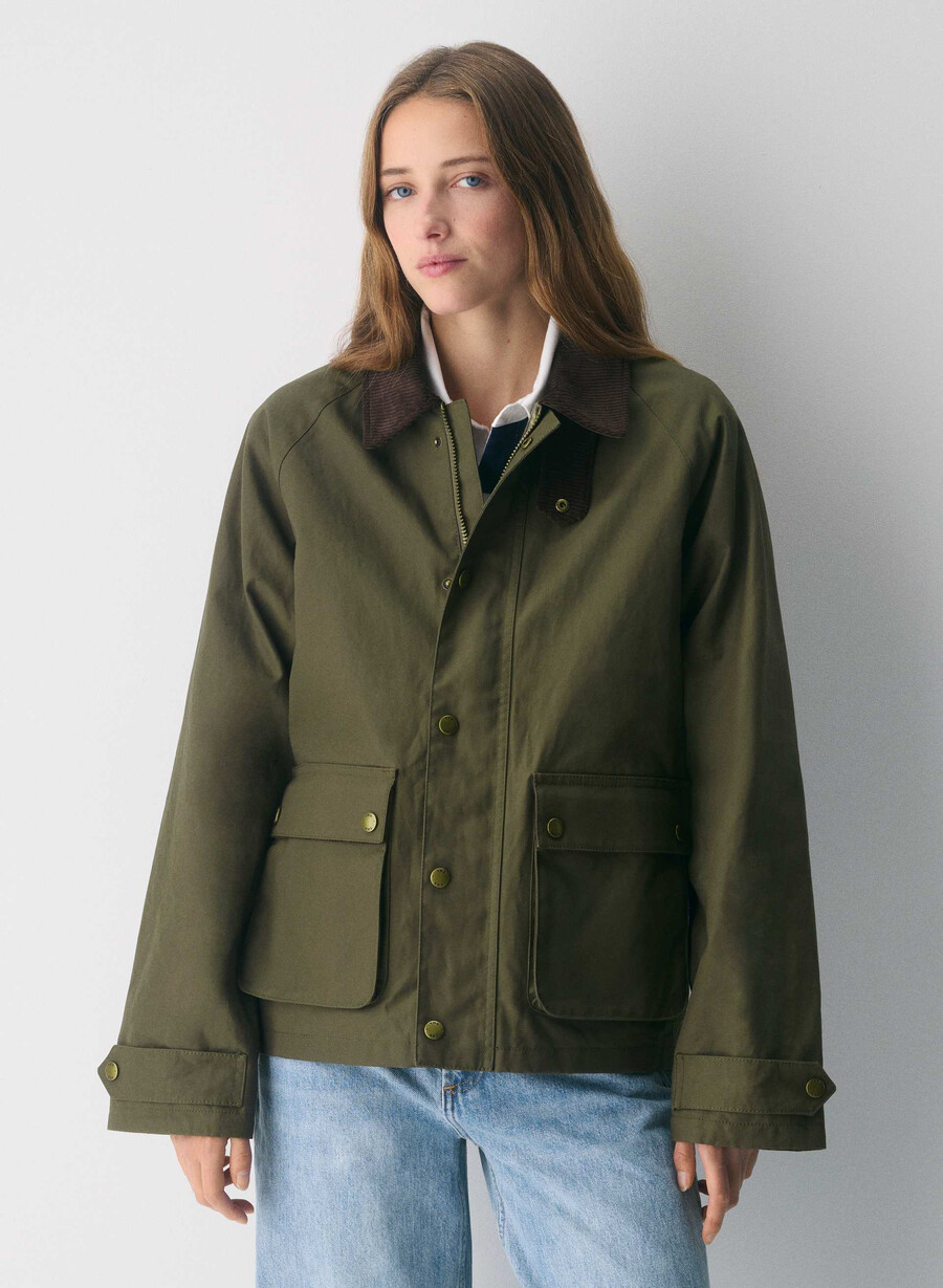giacca cerata decibel caper green