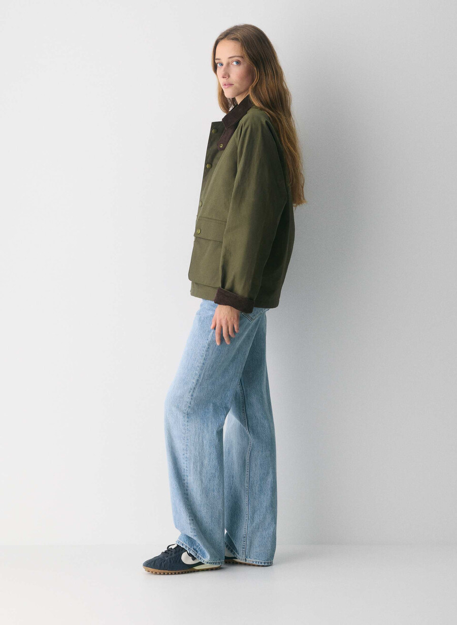 giacca cerata decibel caper green