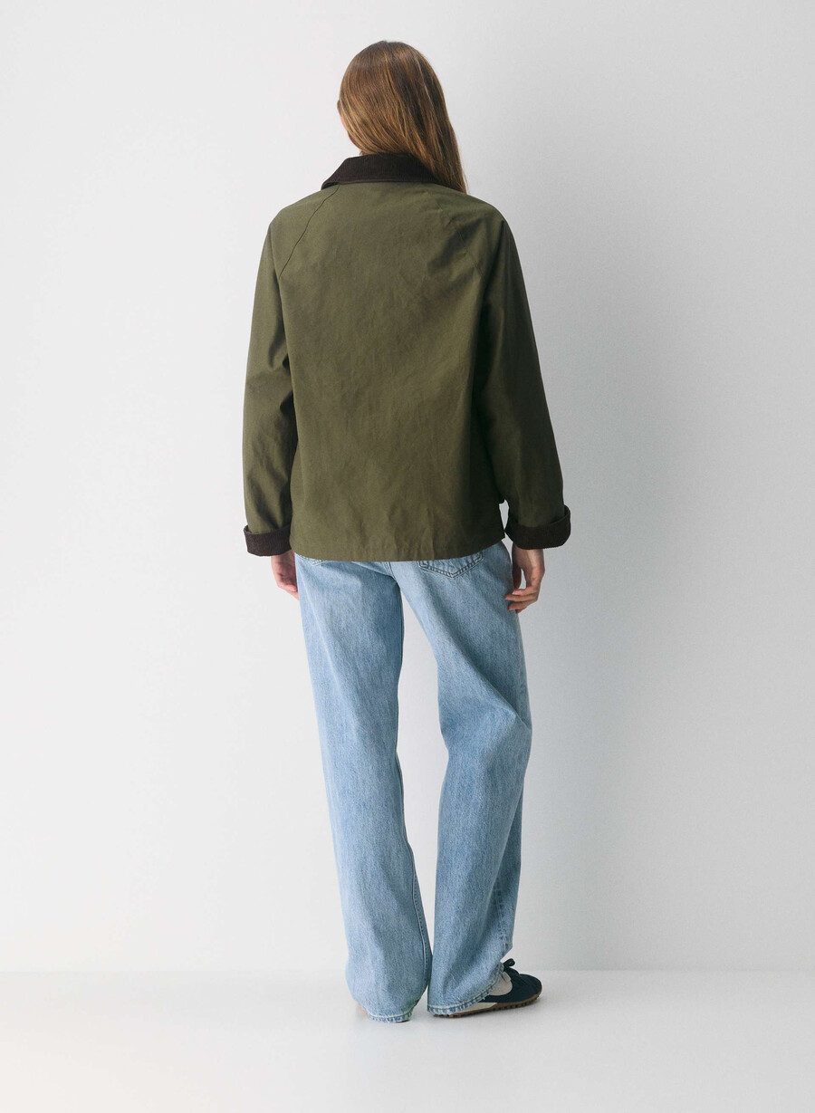 giacca cerata decibel caper green