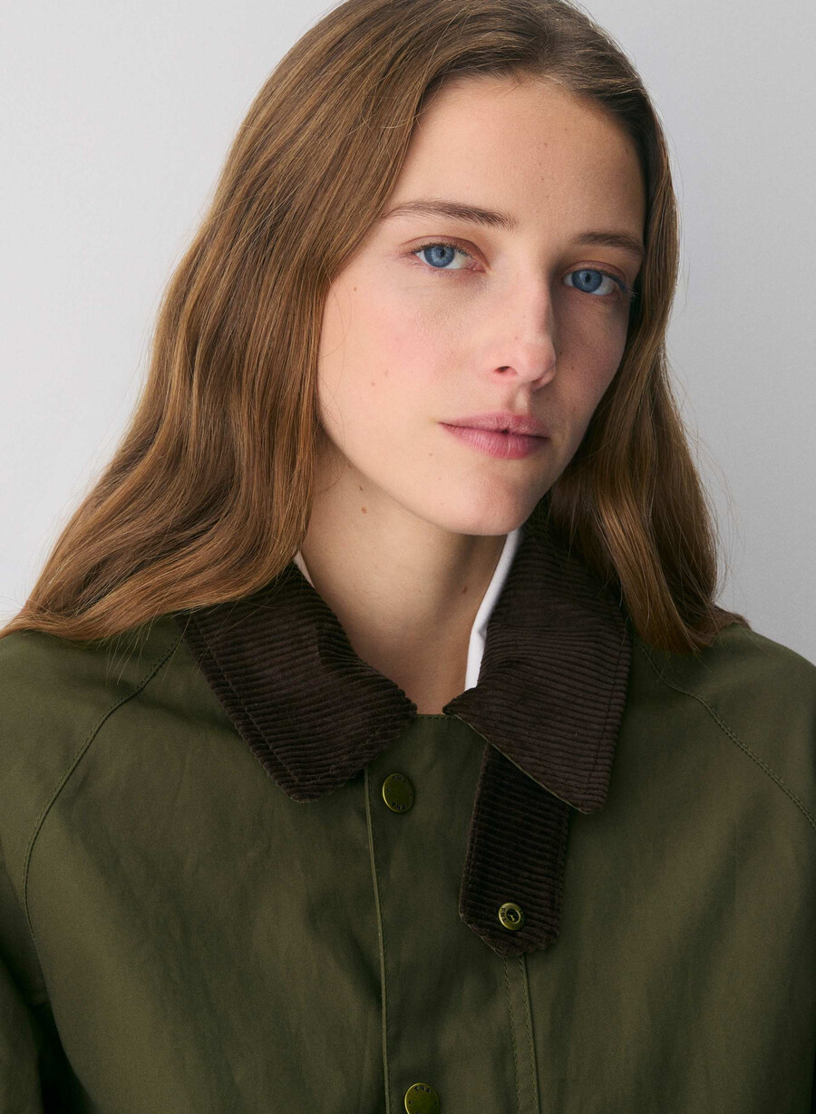 giacca cerata decibel caper green