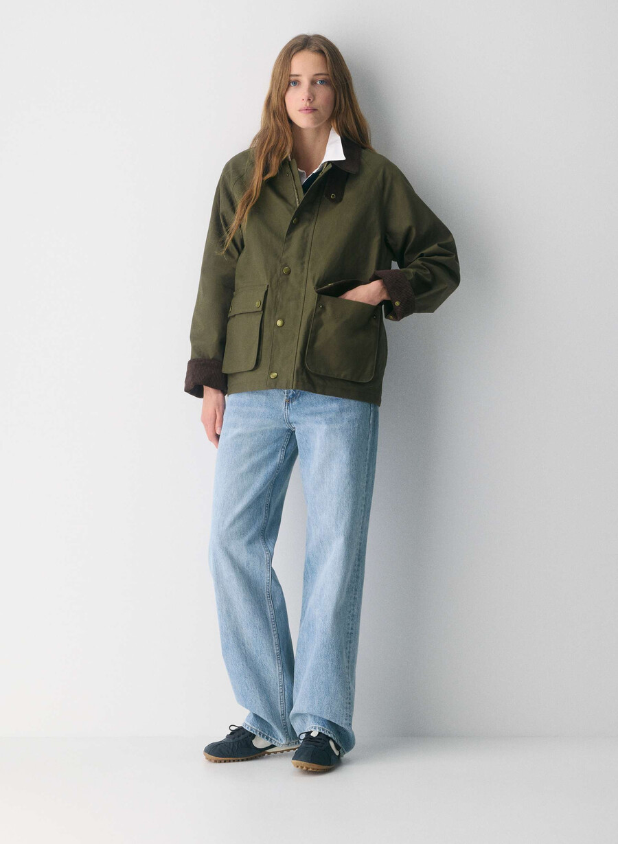 giacca cerata decibel caper green