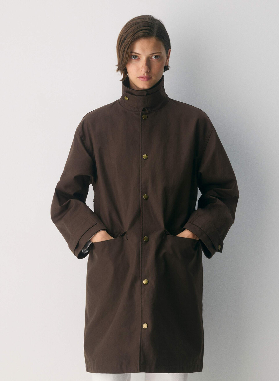 trench cerato soundwave marrone bruciato