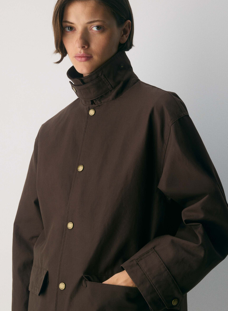trench cerato soundwave marrone bruciato