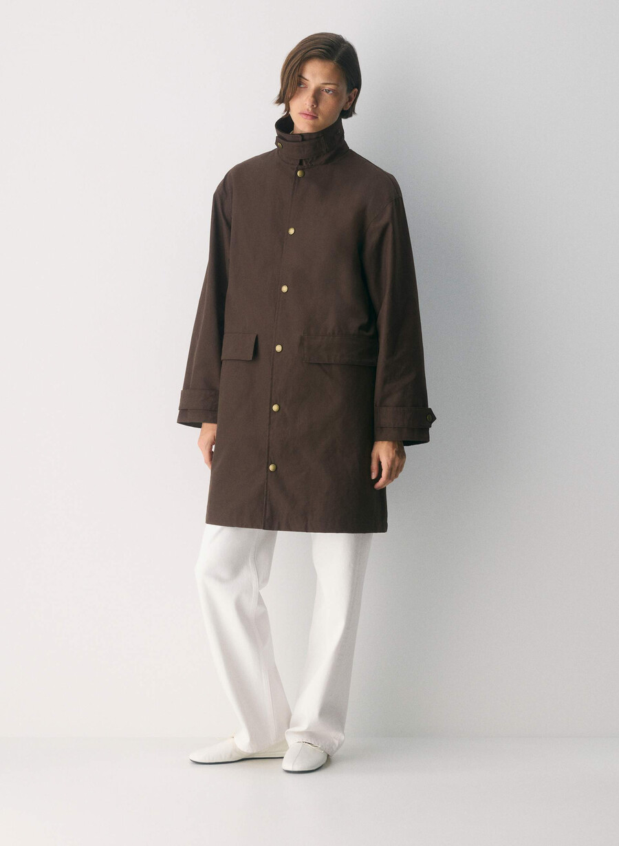 trench cerato soundwave marrone bruciato