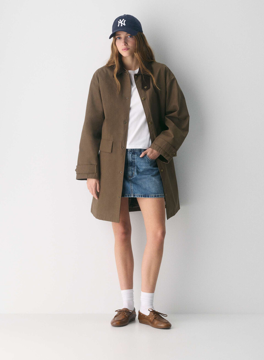 trench cerato soundwave marrone sicomoro