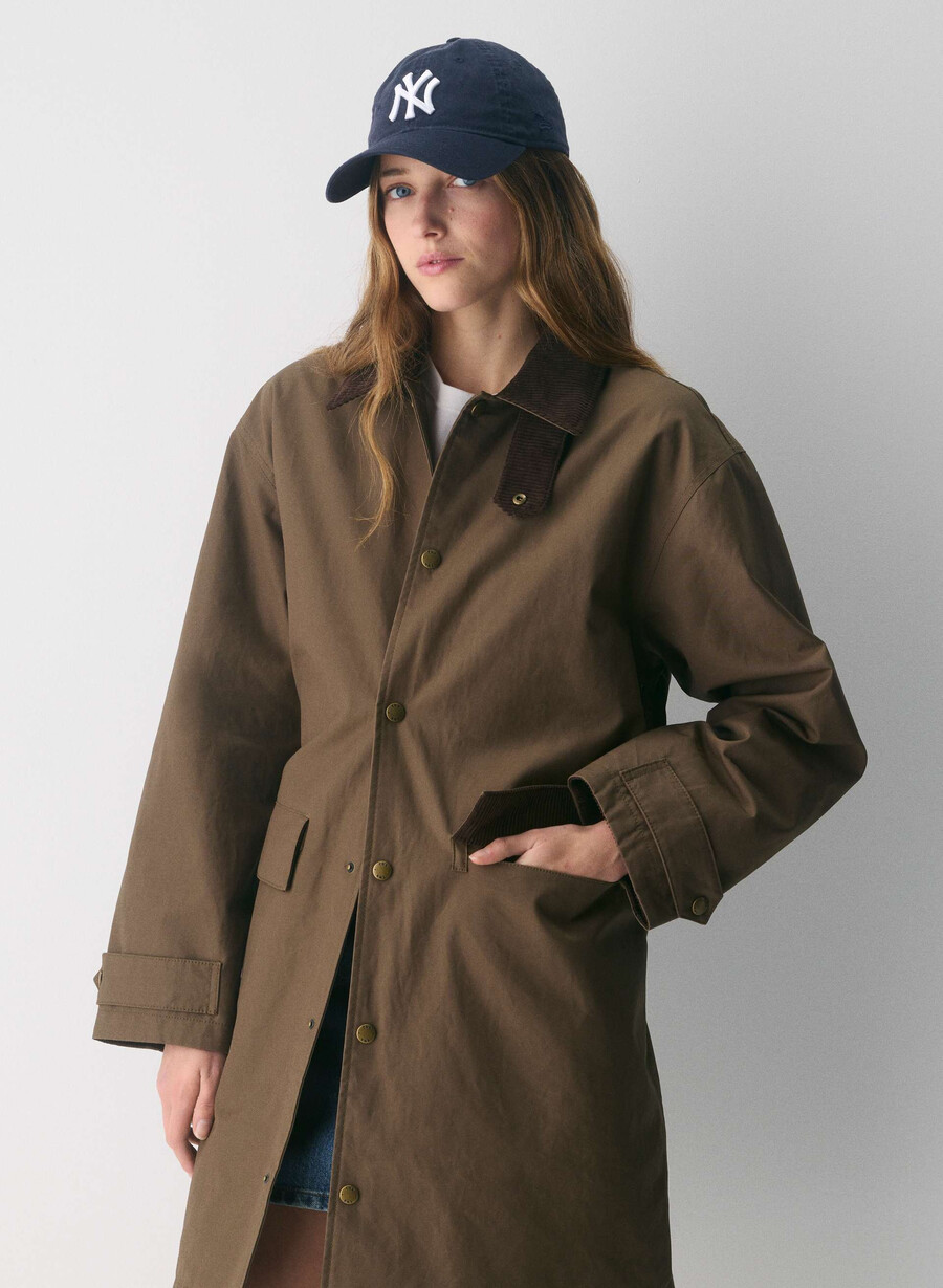 trench cerato soundwave marrone sicomoro