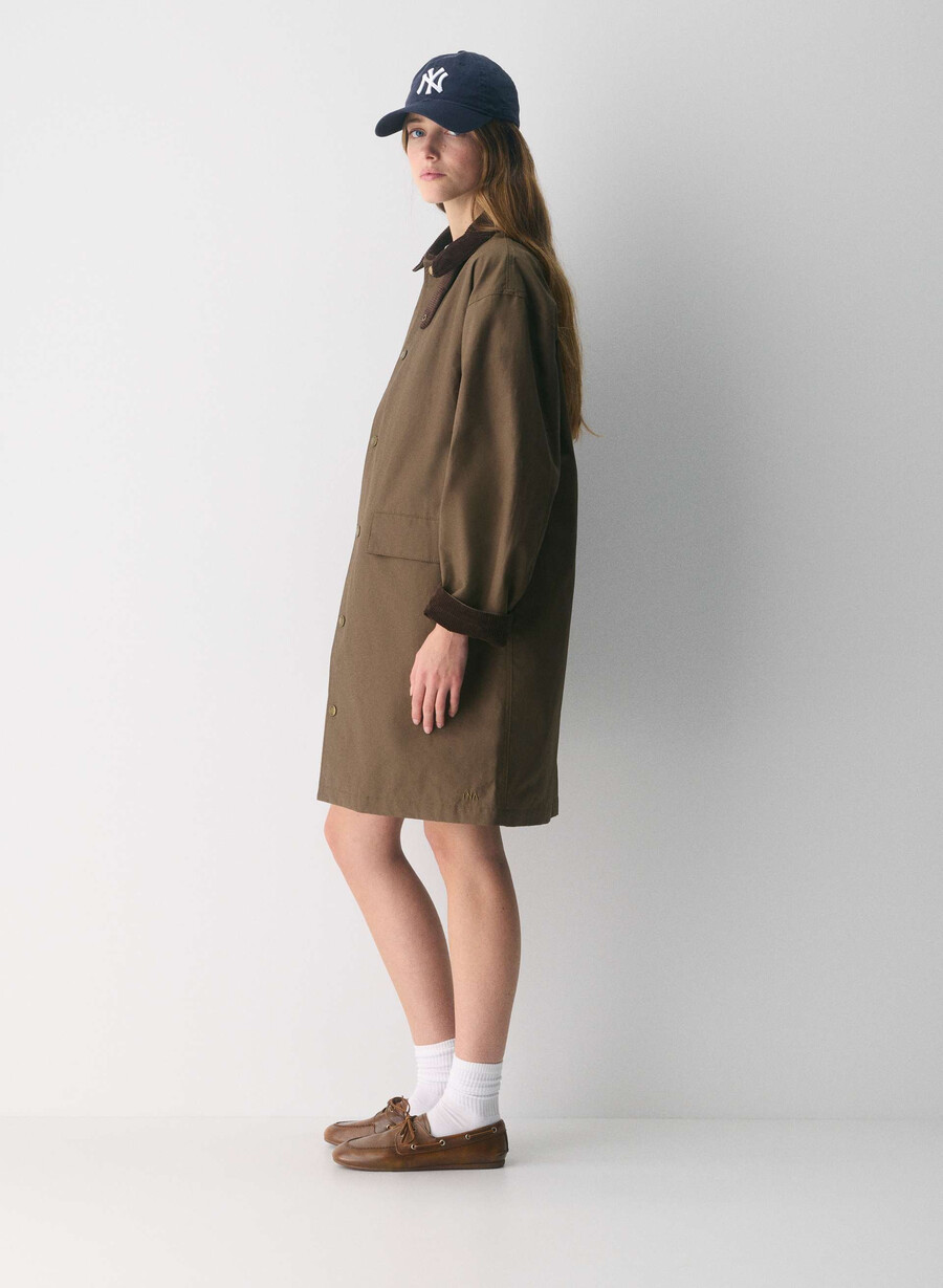 trench cerato soundwave marrone sicomoro